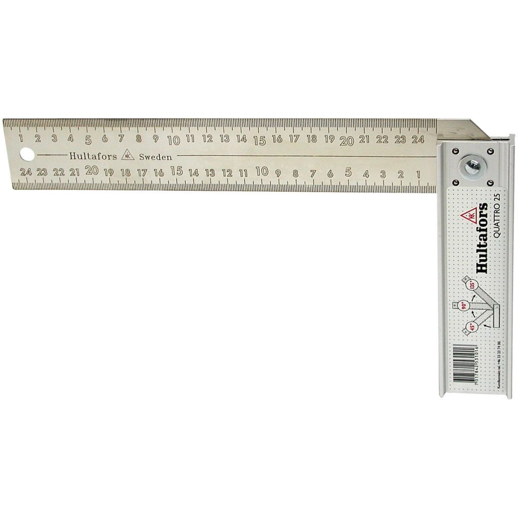 KVADRĀTVEIDA LINEĀLS 250 MM QUATTRO