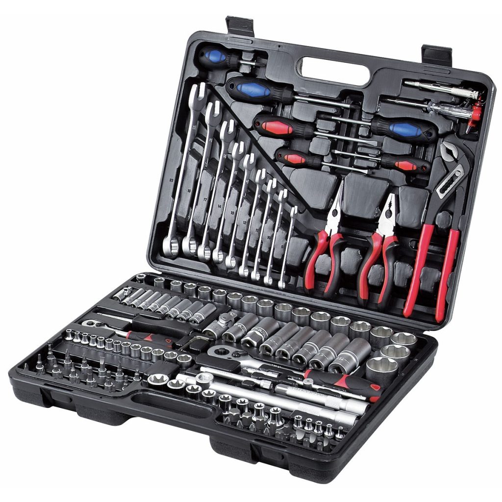 MEHĀNIKAS INSTRUMENTU KOMPLEKTS 1/4" UN 1/2" 128 GAB.