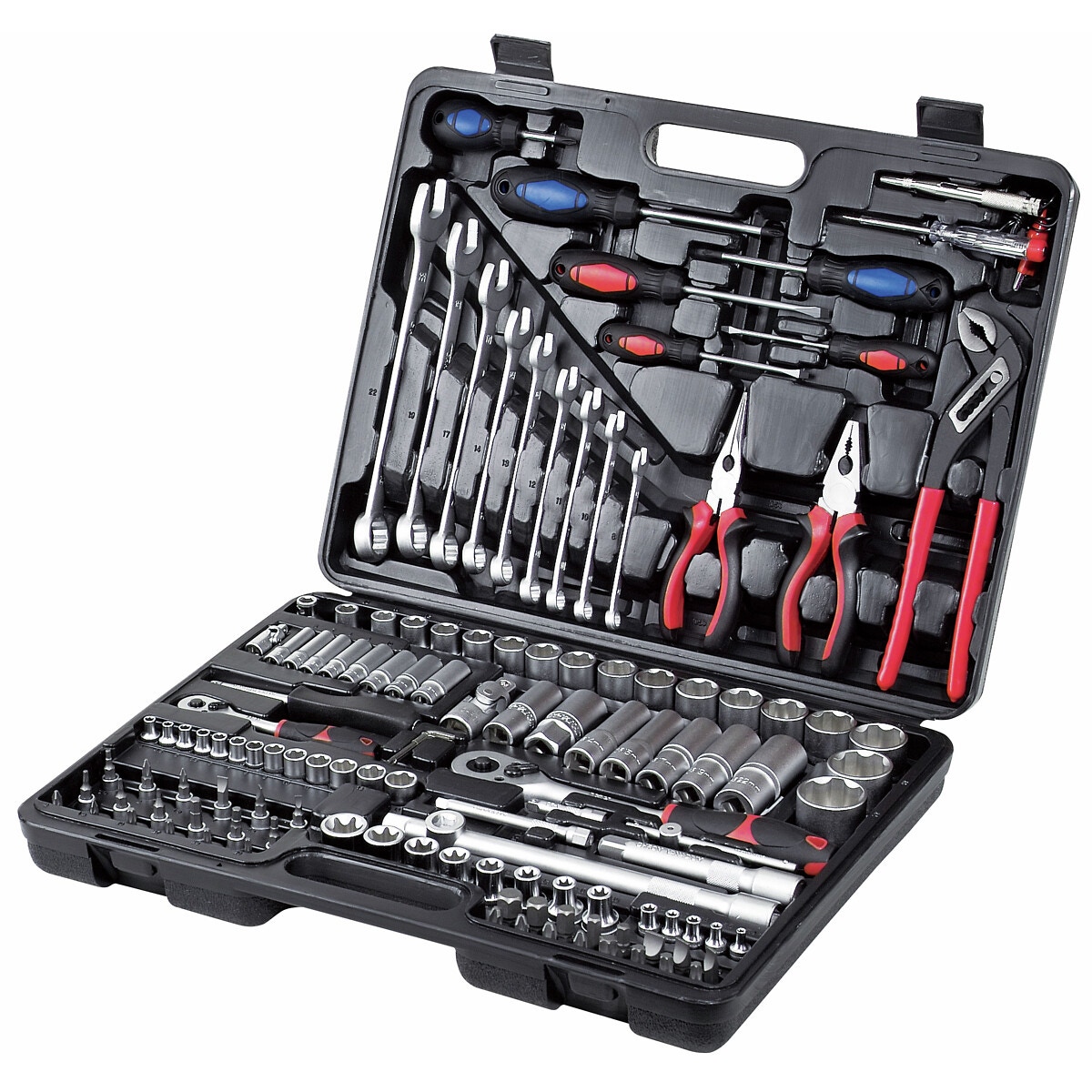 MEHĀNIKAS INSTRUMENTU KOMPLEKTS 1/4" UN 1/2" 128 GAB.
