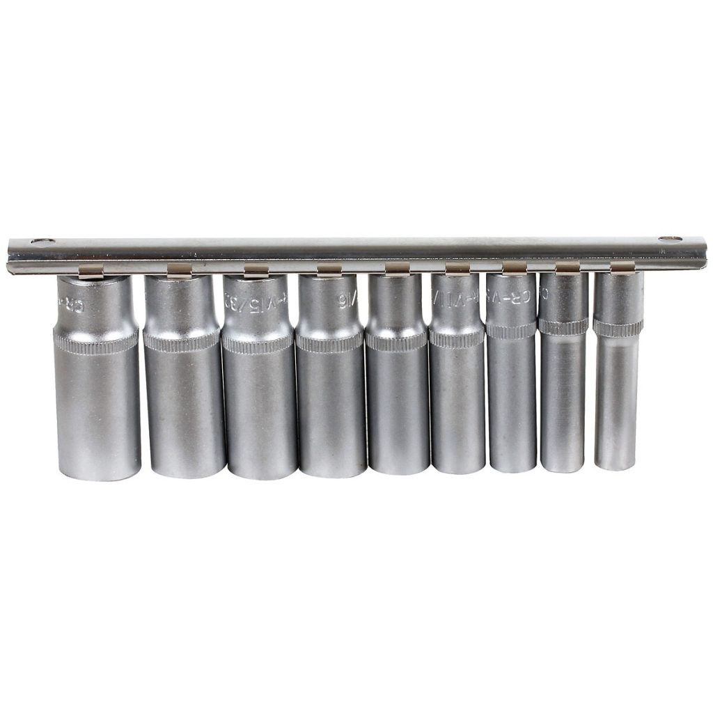 MUCIŅU KOMPLEKTS 1/4″ 1/4″-9/16″ 9GAB 12PT GARŠ