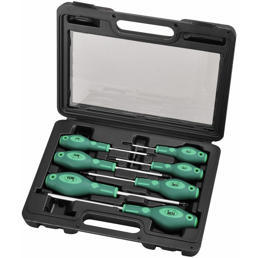 SKRŪVGRIEŽU KOMPLEKTS 7 GAB. TORX 8-40