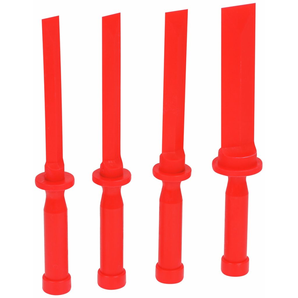 SKRĀPJU KOMPLEKTS 4 GAB. PLASTMASAS 19-38 MM AR KALTU