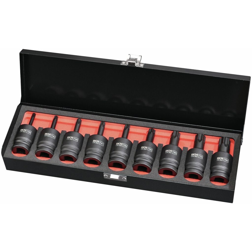 TRIECIENURBJU BITU KOMPLEKTS 1/2" 9 GAB. T30-T80