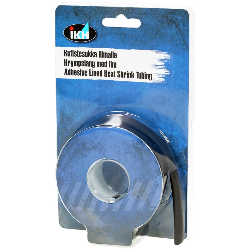 Termiskās saraušanās cauruļu līme 4,8 mm 3 m melns