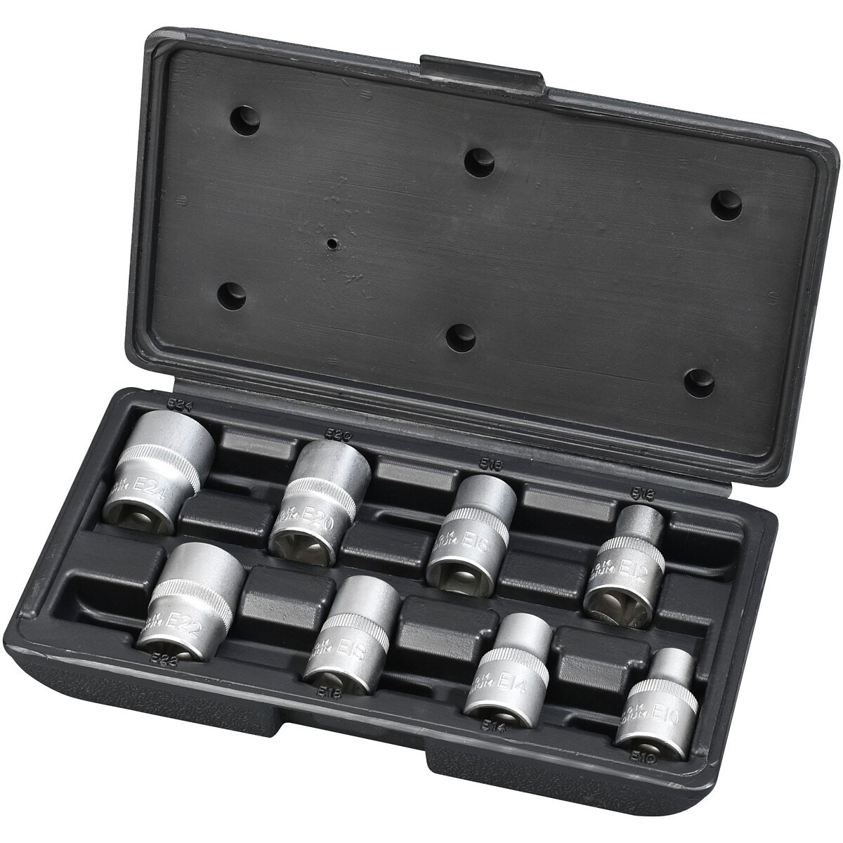 MUCIŅU KOMPLEKTS 1/2" 8GAB E-TORX 10-24MM