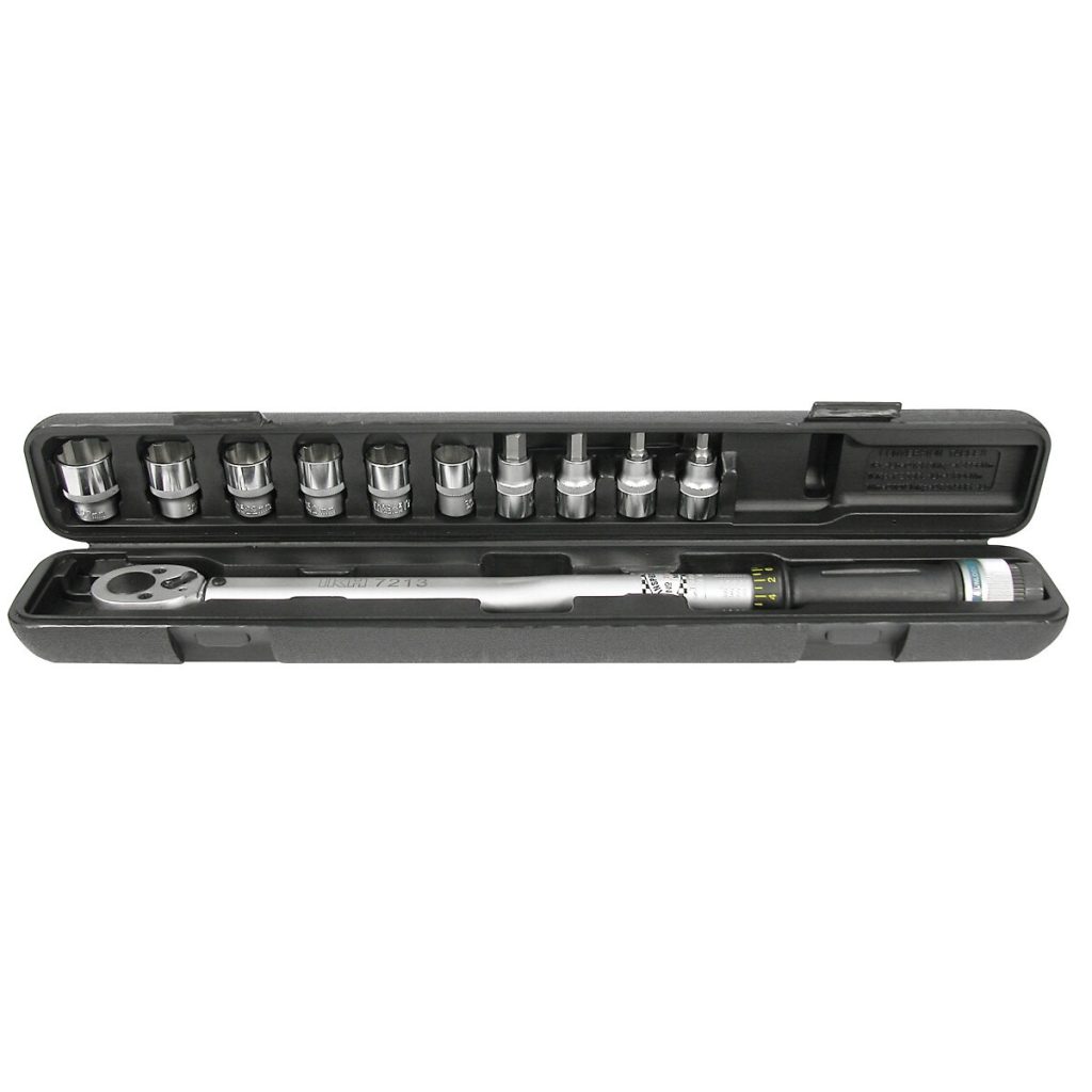 GRIEZES MOMENTA ATSLĒGA 1/2" 40-210 NM + LIGZDU KOMPLEKTS