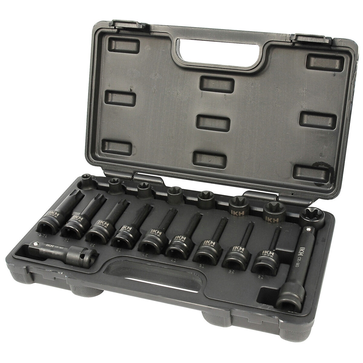 MUCIŅU KOMPLEKTS 1/2" TORX VĪRIEŠU/VĪRIEŠU 19 GAB.