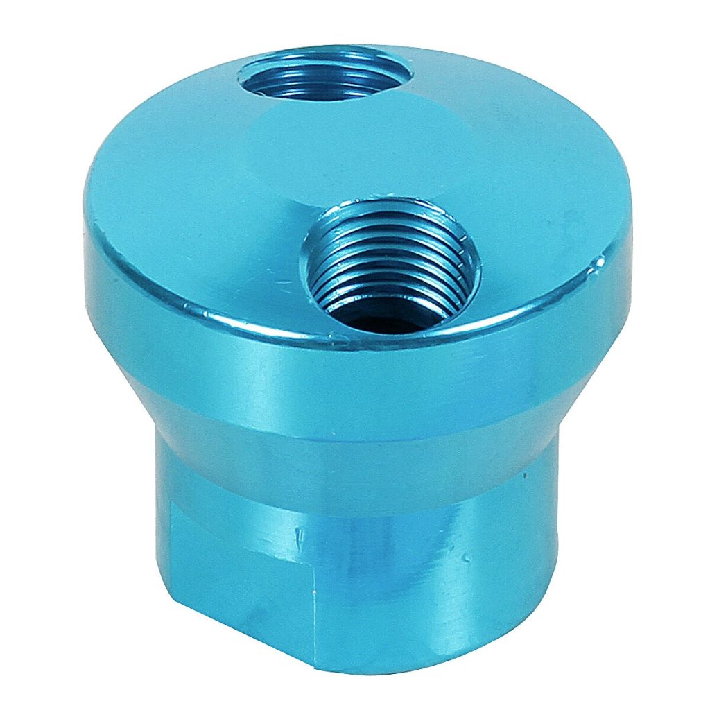 Gaisa savienotāja bāze 2 virzienu 3/8"x1/4" alum.