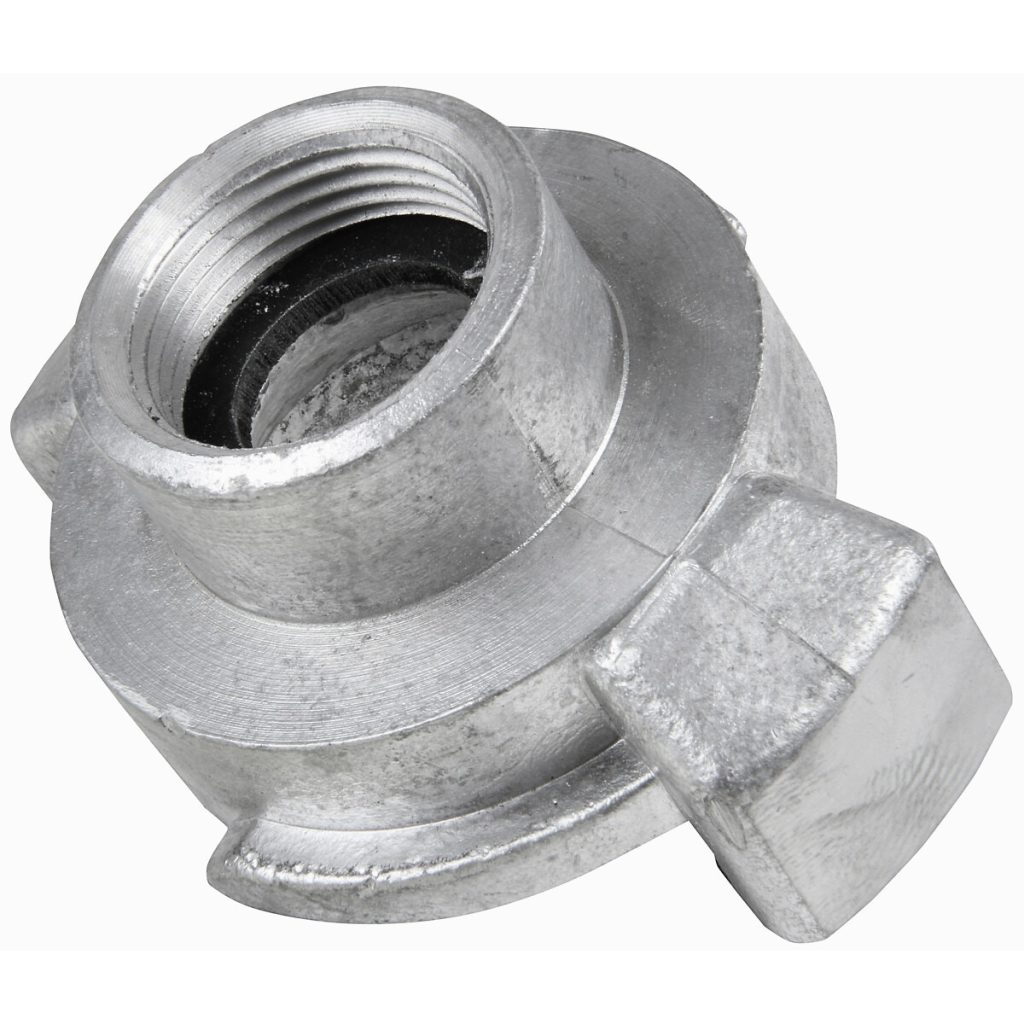 Claw coupling 2″ iekšējā vītne 1″ alumīnijs