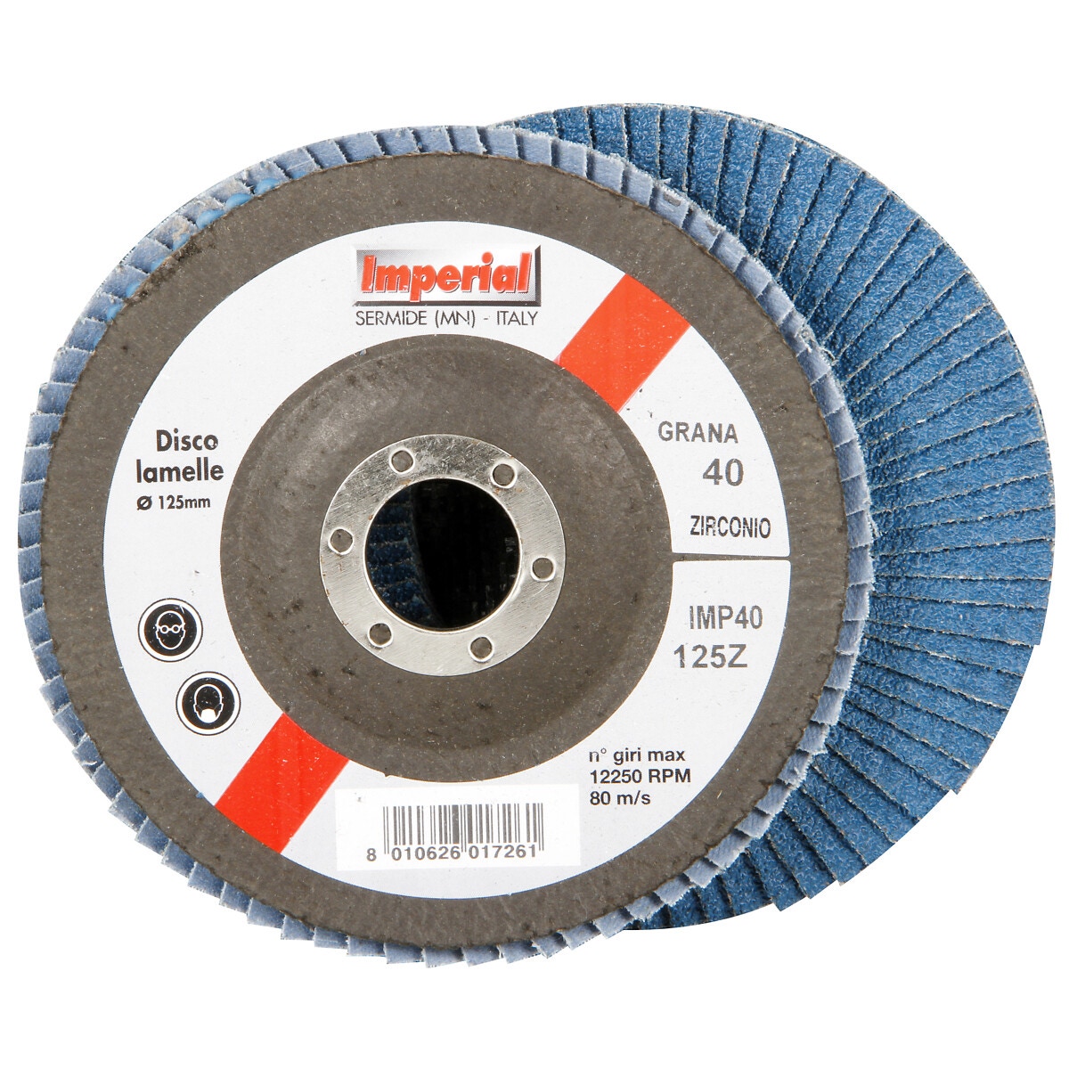 Lāpstiņu disks 125 mm g40 cirkons