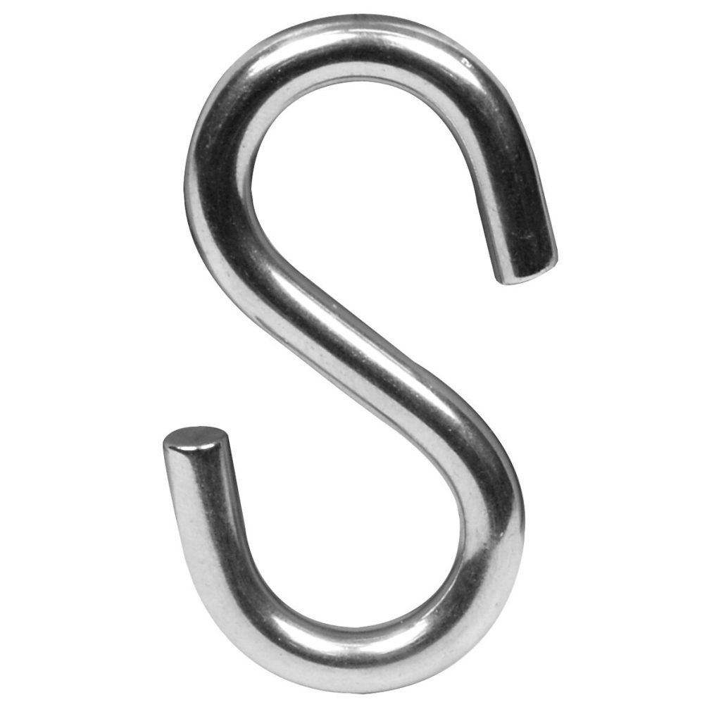 S-veida āķis m8 a4 2 gab.
