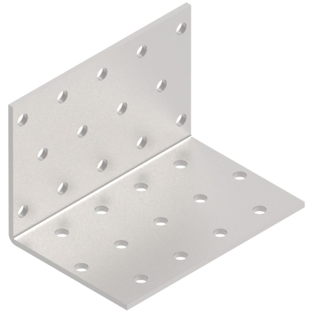 Leņķa stiprinājums 60 × 60 × 90 × 2,5 mm, CE
