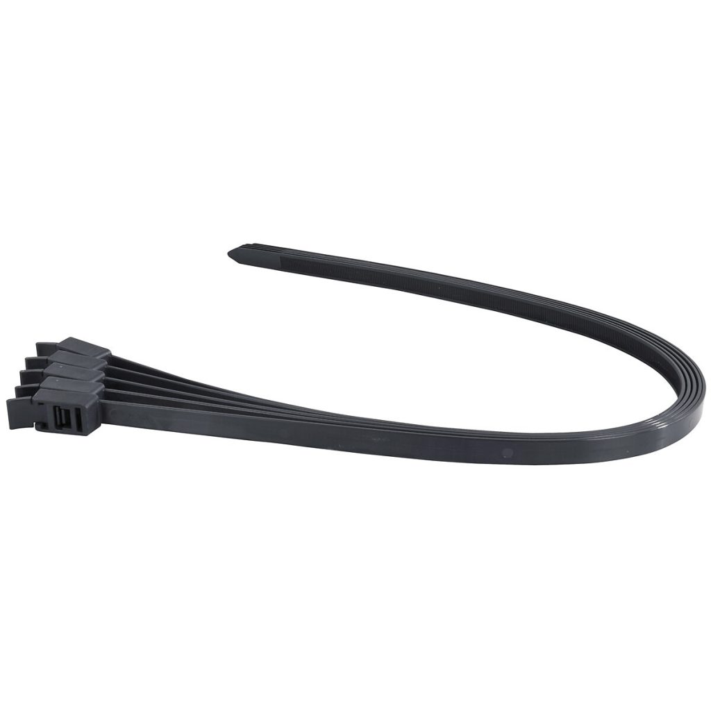 Kabelis kaklasaite 12×750 melns 5 gab.