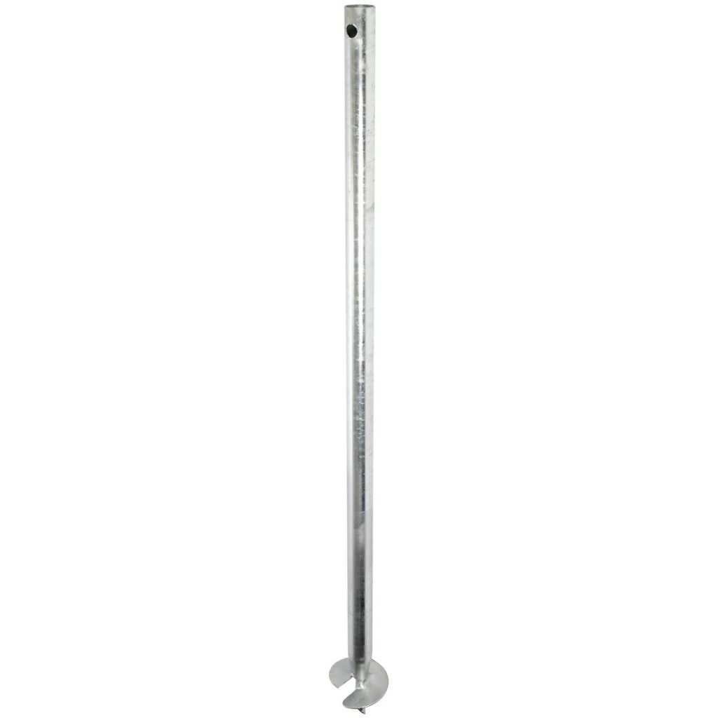 Zemes skrūve 1700 × 60 × 3 mm, karsti cinkota