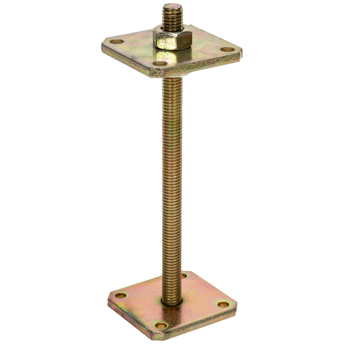 Regulējama staba pamatne M10, 50 × 50 mm, 150 mm augstums
