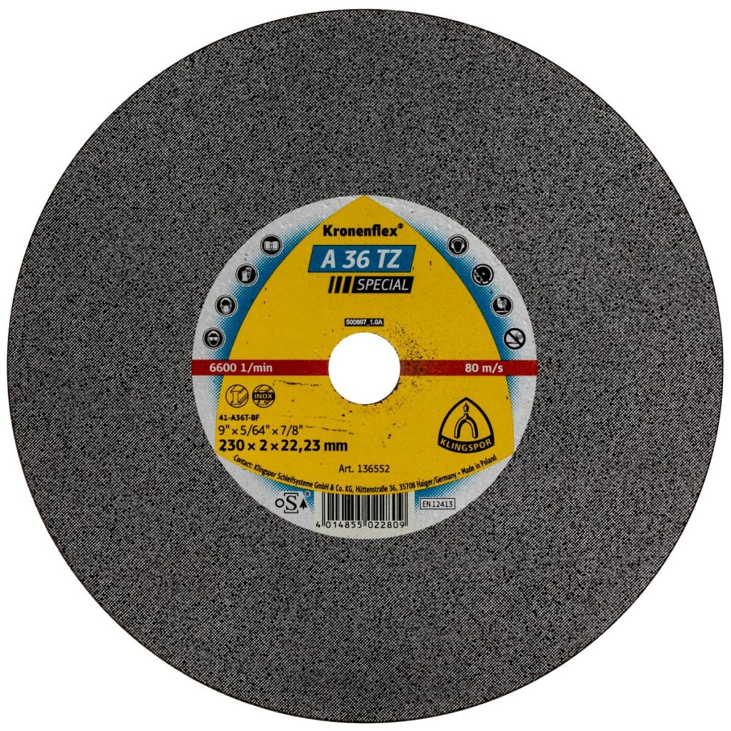 Griešanas disks 230x2x22,23 a36 tz