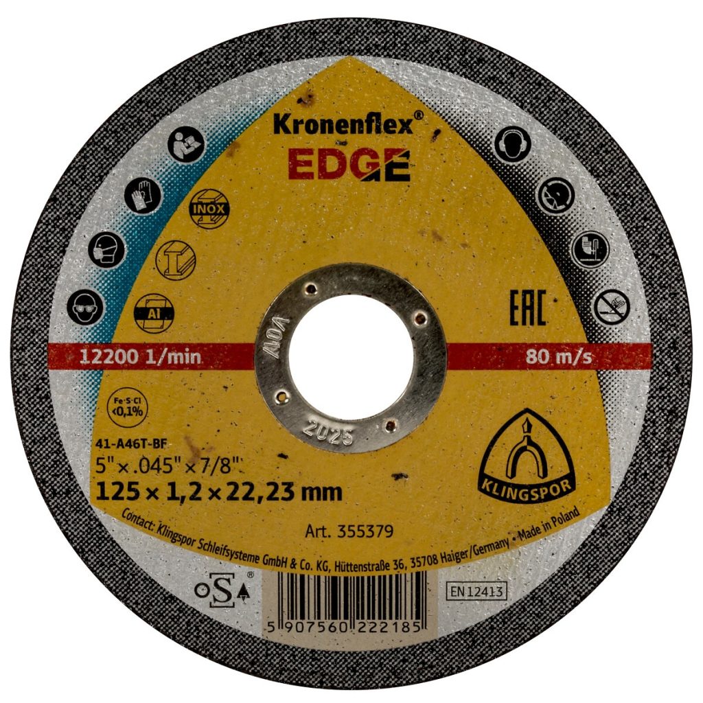 Griešanas disks 125×1,2×22,23 mala