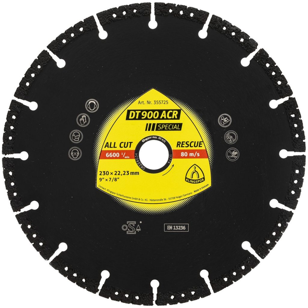 DIMANTA ASMENS 230X3,1X22,23 DT 900 ACR