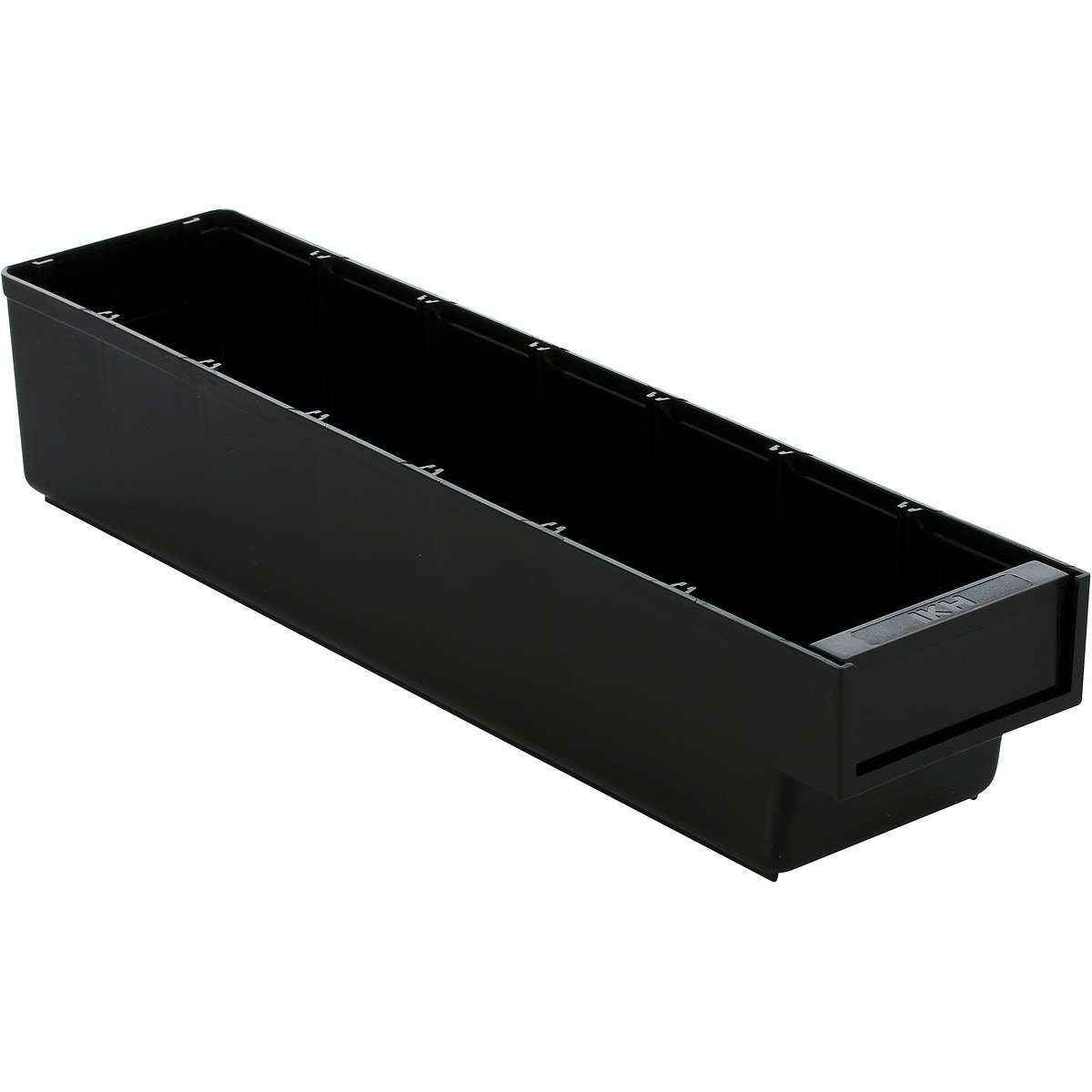 Plastmasas kaste 400x94x80 melns