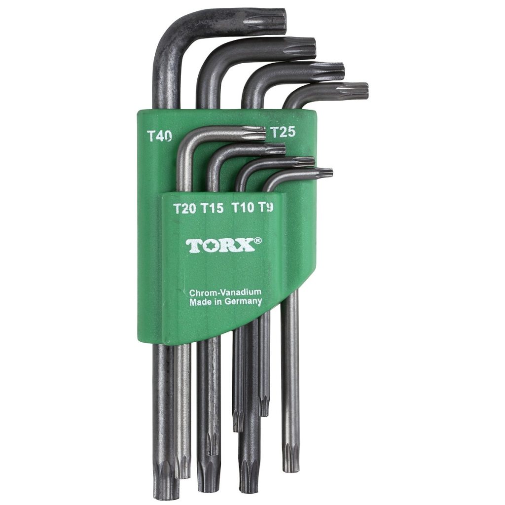 TORX SEŠSTŪRA MUCIŅU ATSLĒGU KOMPLEKTS 8 GAB. TX9-40