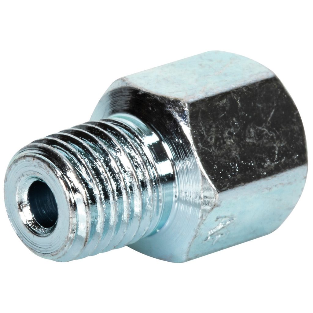 SAVIENOJUMS ADAPTĒRS M8X1-MK8x1 18MM STRAIGHT FEMALE-MALE