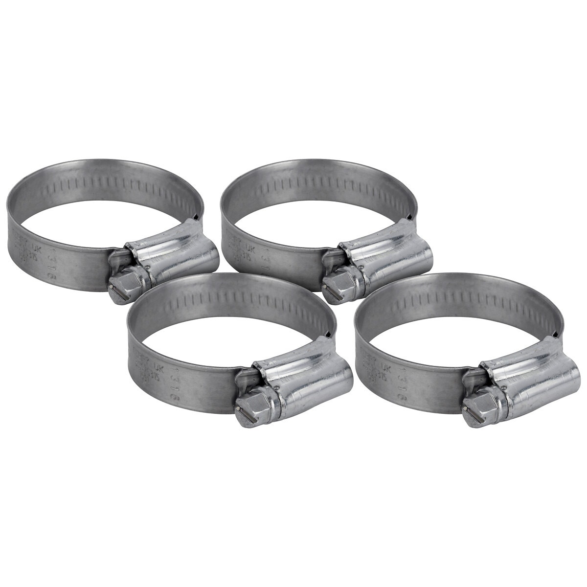 Šļūtenes skava 16-22mm 4gab. frotē satveršanas rokturis