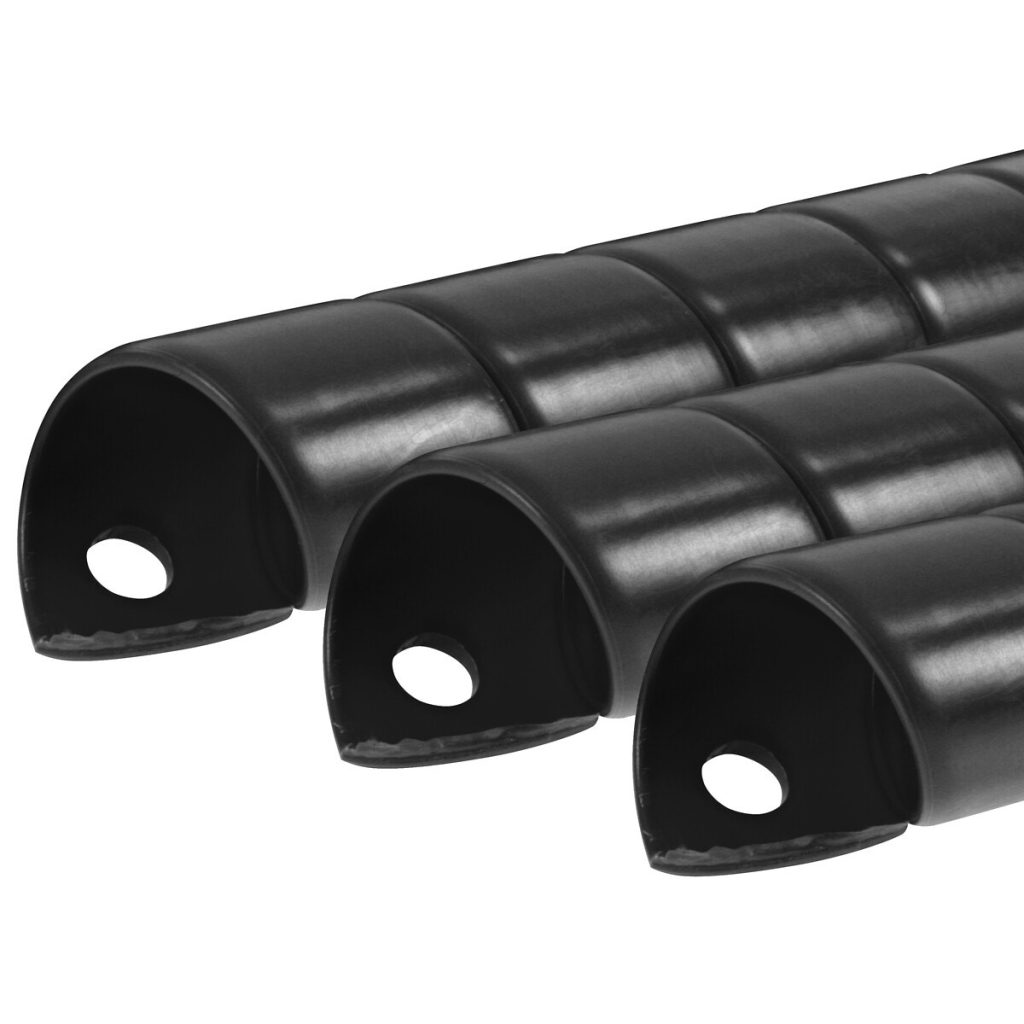 Droša spirāle 20mm melns 1m 3 gab.