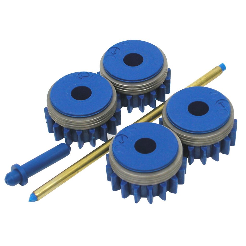Stieples padeves komplekts 1mm zils u-gr