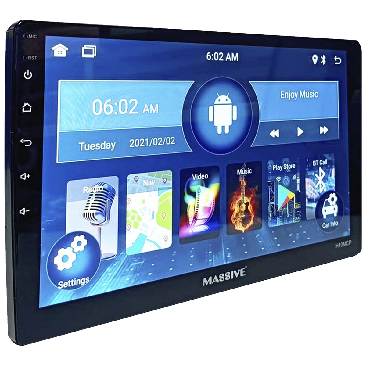 GALVENAIS BLOKS 10" BT, VIDEO, KAMERA, BEZVADU CARPLAY