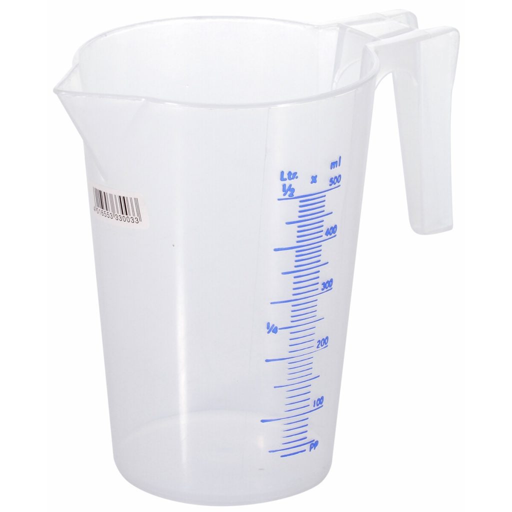 Plastmasas šķidruma mērkanna 0,5 l