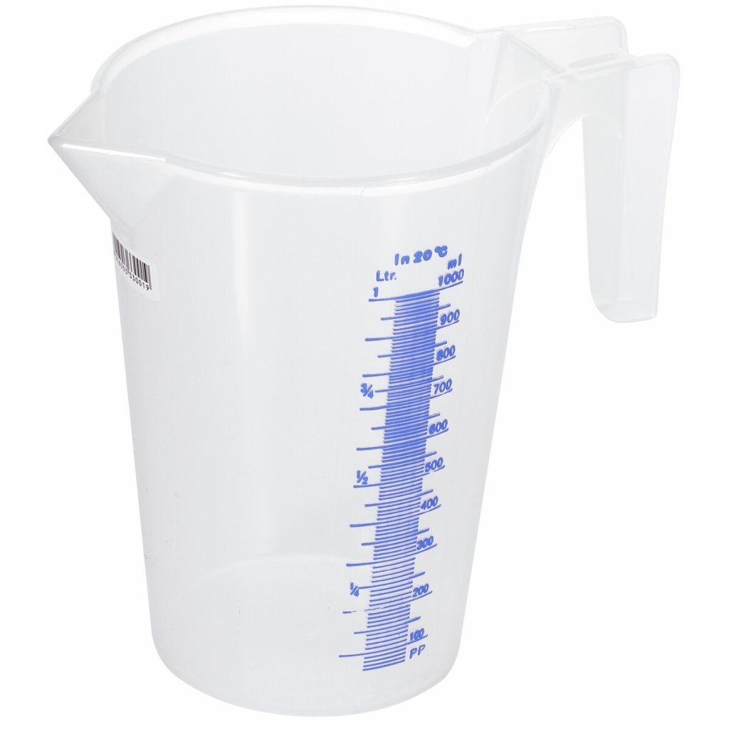 Plastmasas šķidruma mērkanna 1l