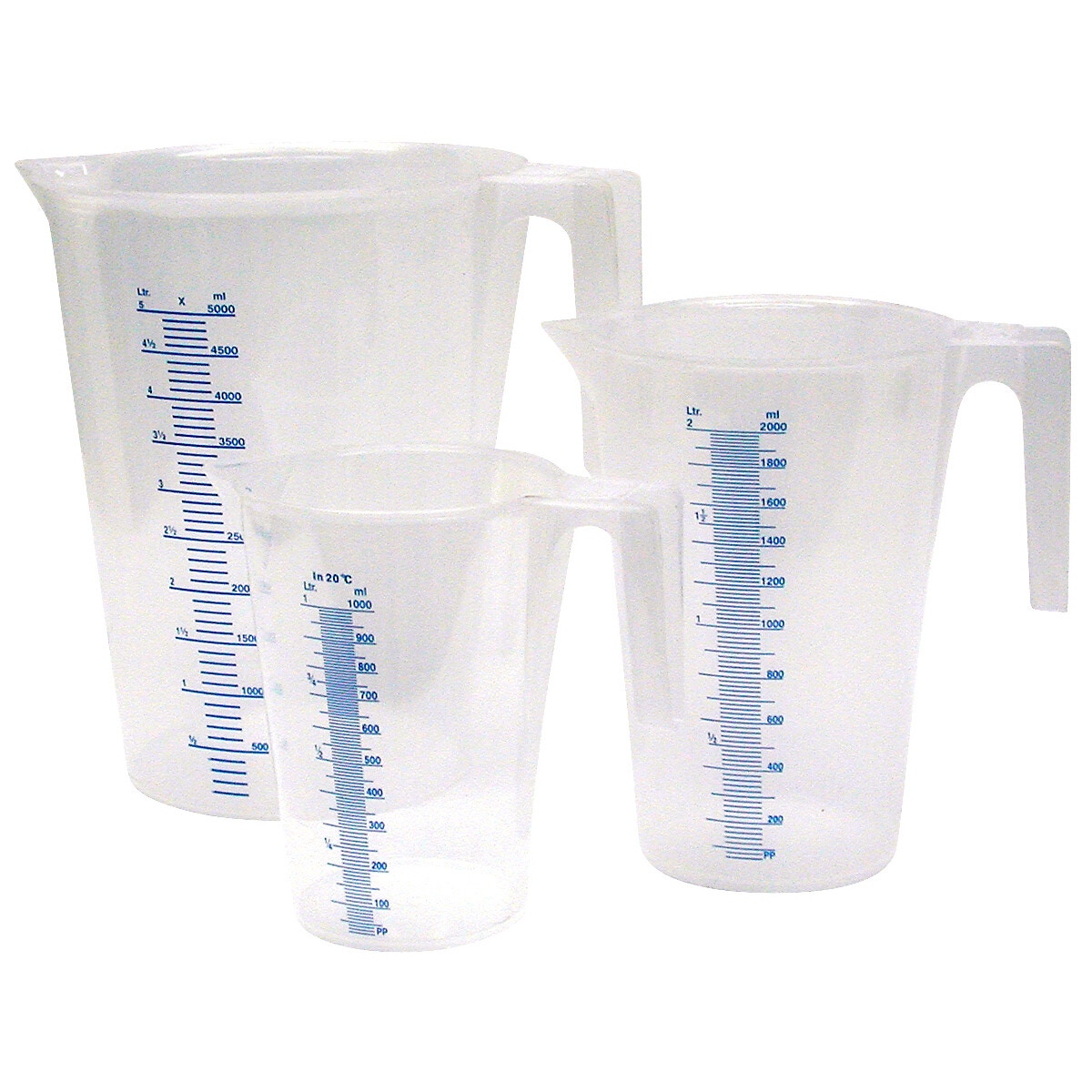 Plastmasas šķidruma mērkanna 1l/2l/5l