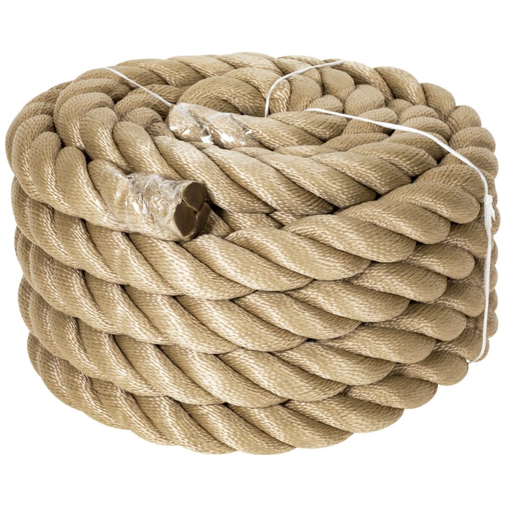 Mökki sliežu virve 36 mm × 15 m, bēša, PP-multifilaments