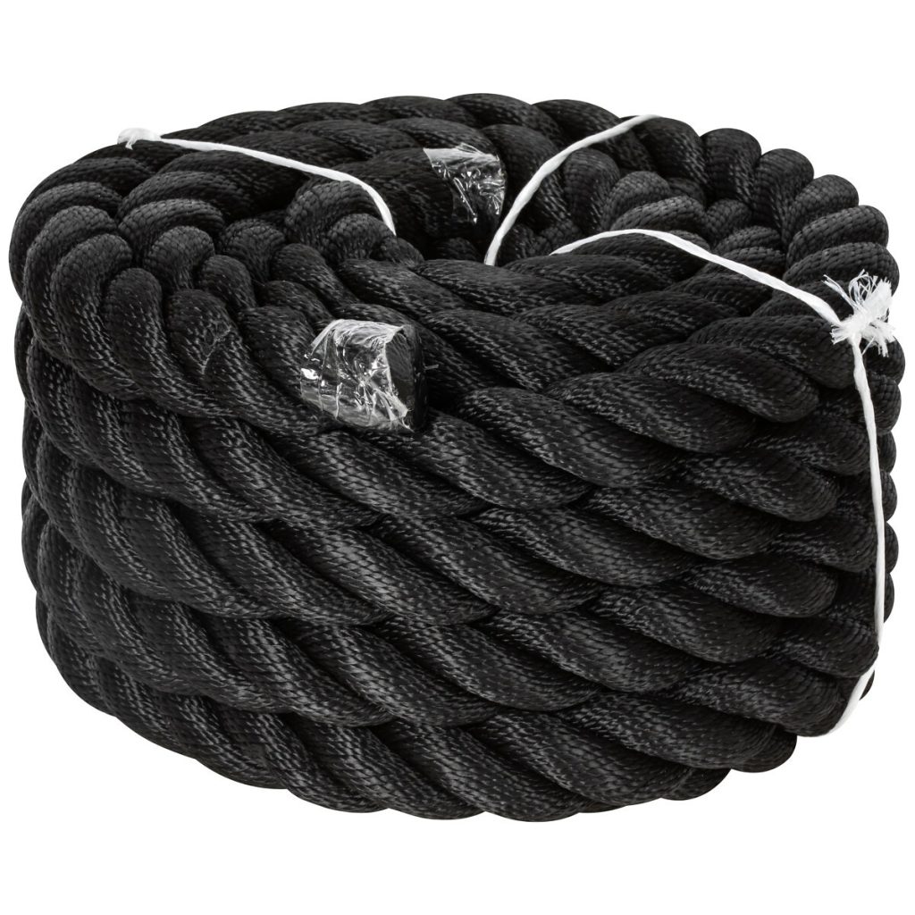 Mökki - sliežu virve 36 mm x 10 m melns pp-multifil