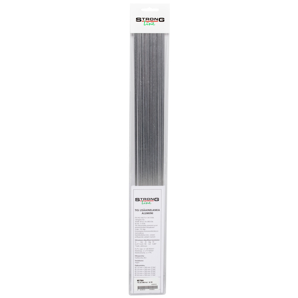 Tig metināšanas materiāls al 1,6 x500mm a5356 mg5 32 p