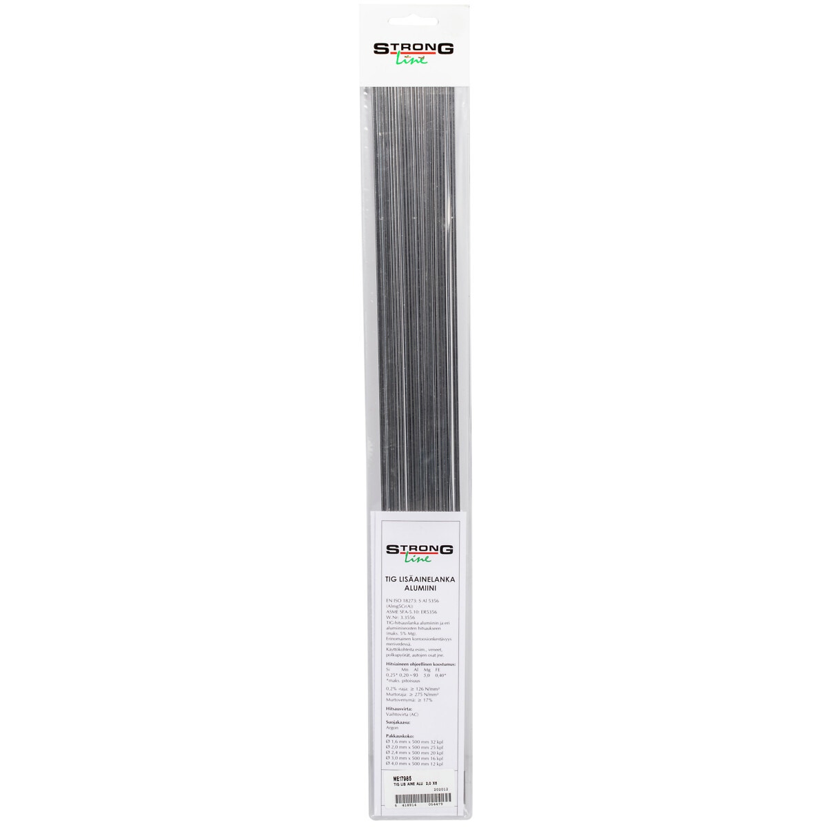 Tig metināšanas materiāls al 2,0 x500mm a5356 mg5 25 p