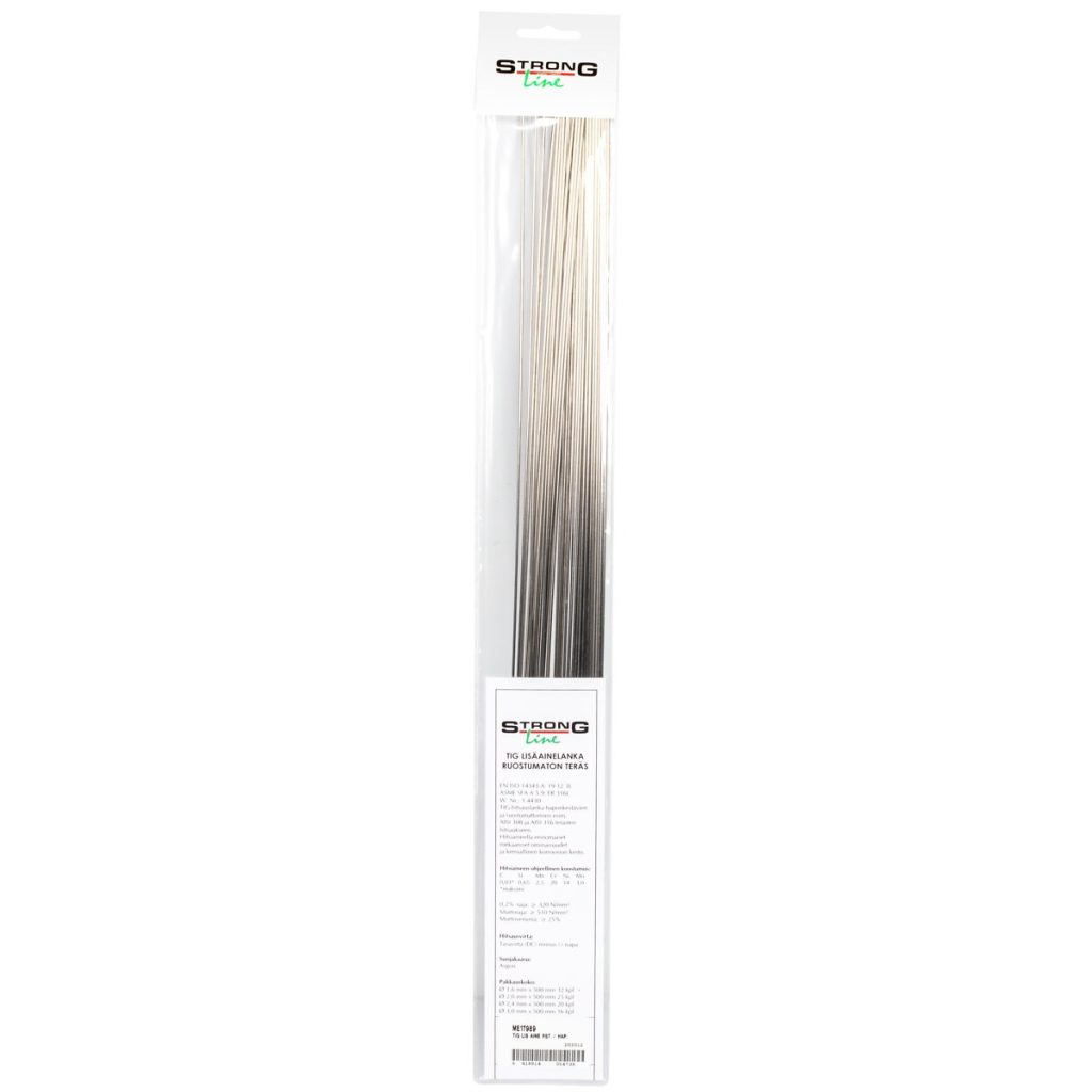 Tig metināšanas materiāls nerūsējošais 1,6 x500mm 316l 32