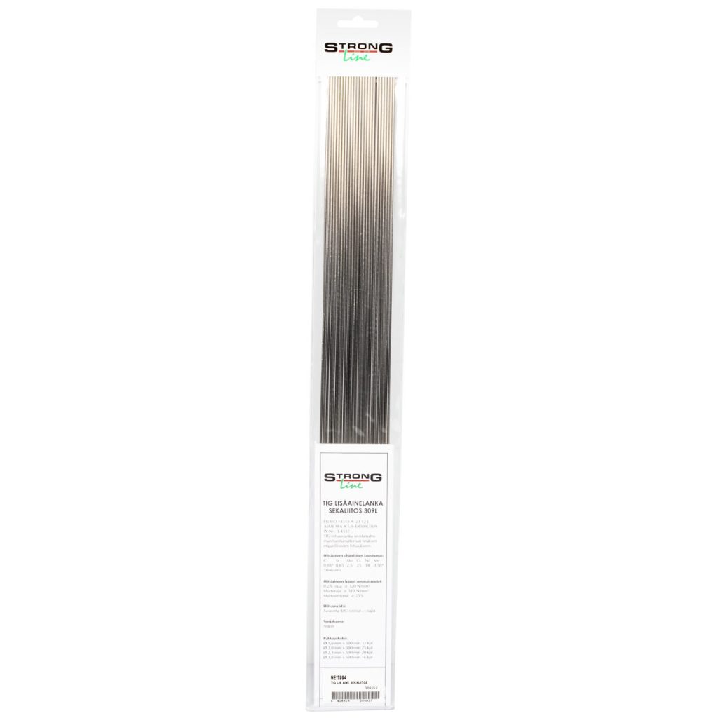 Tig metināšanas materiālu maisījums 309l 2,0 x500mm 316l 25