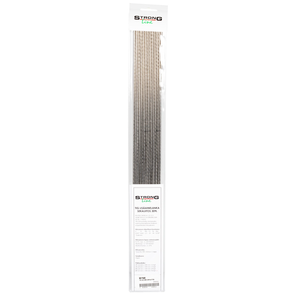 Tig metināšanas materiālu maisījums 309l 3,2 x500mm 316l 16