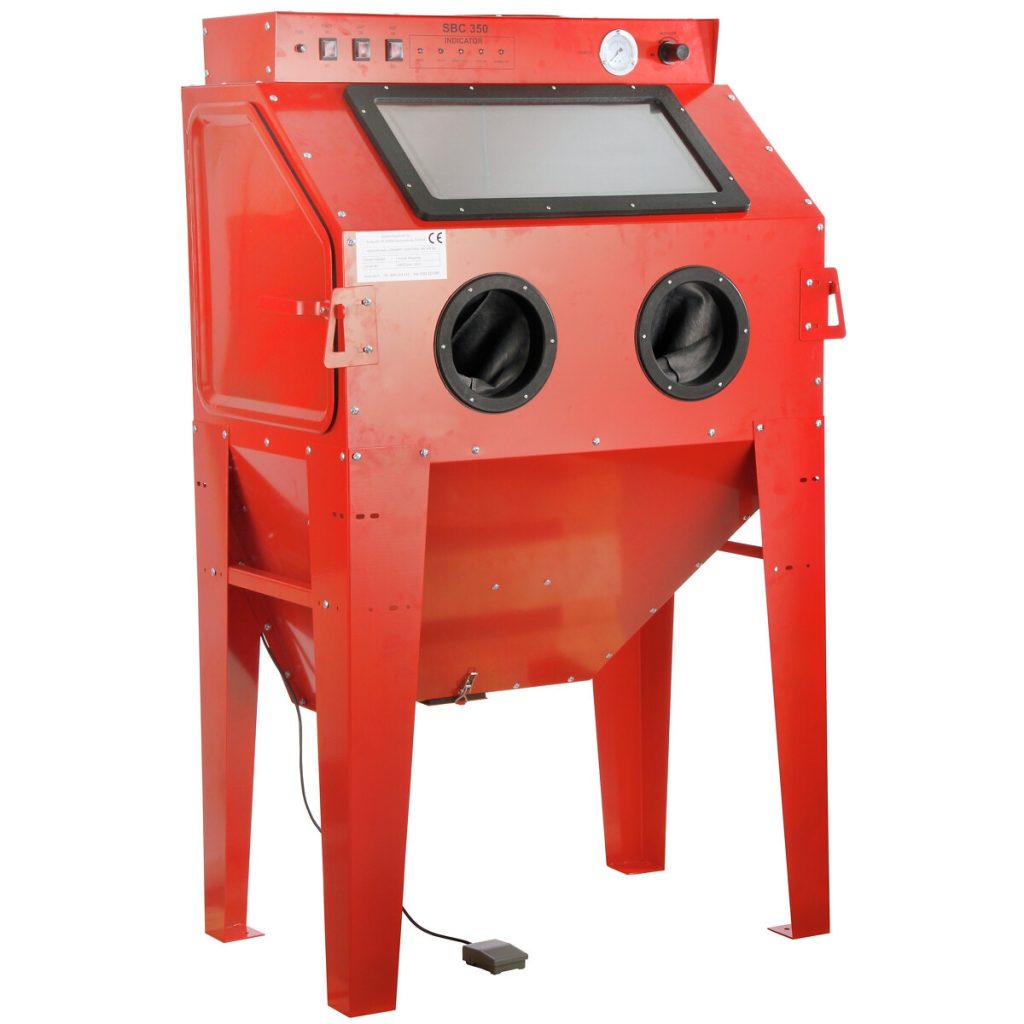 smilšu strūklas kabinets 1000x610x1630mm fixed/handp.