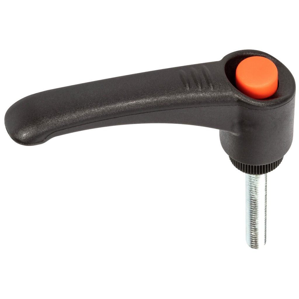 Regulējama saspiešanas svira m6x40 mm, plastmasa