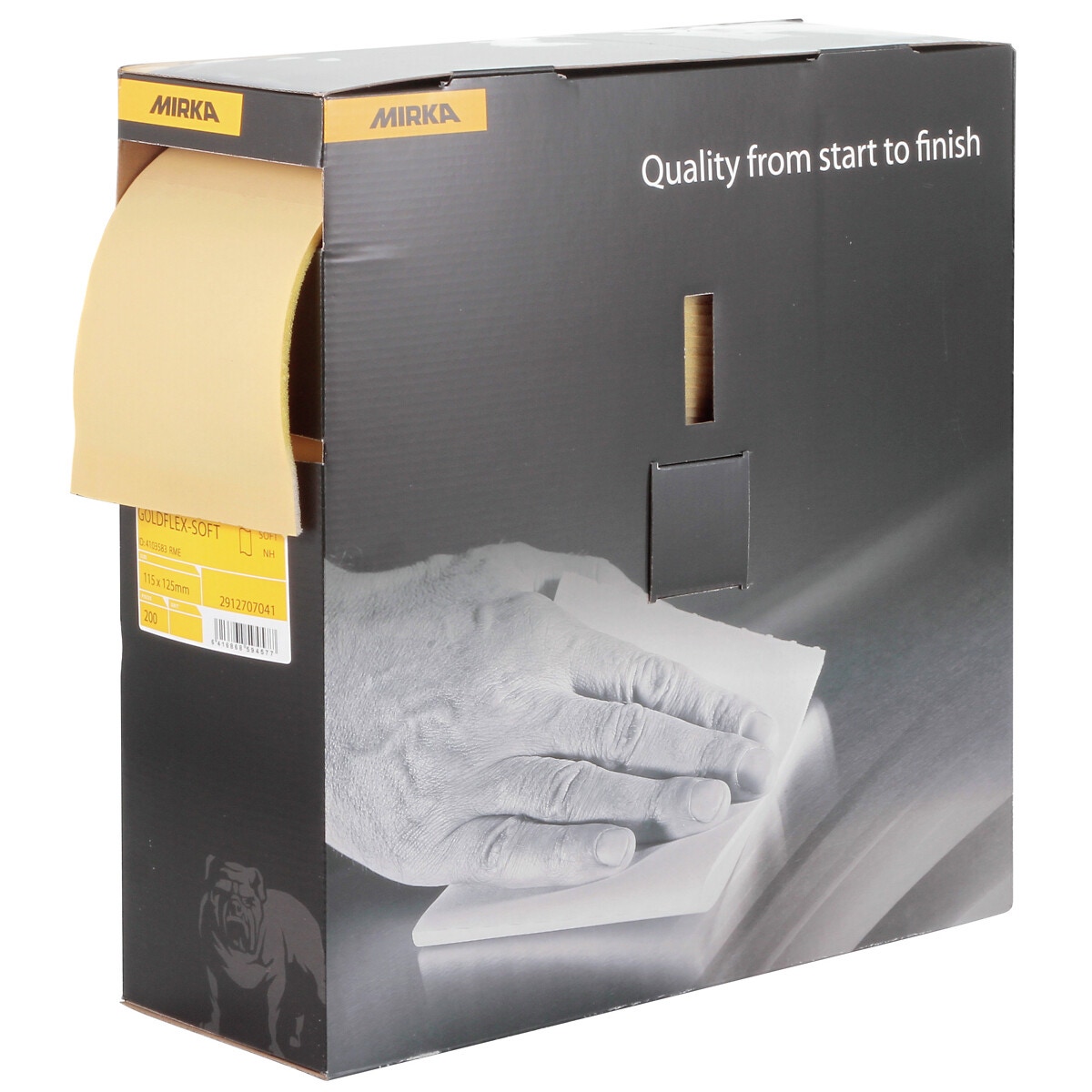 Smilšpapīra rullis 115 mm x 25 m p400 goldflex soft