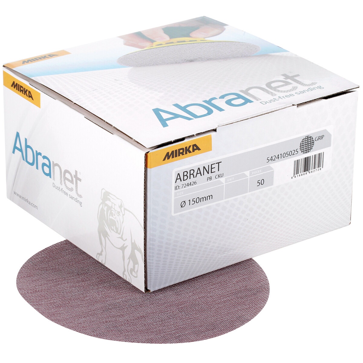 Slīpēšanas disks 150 mm p120 abranet 50 gab.