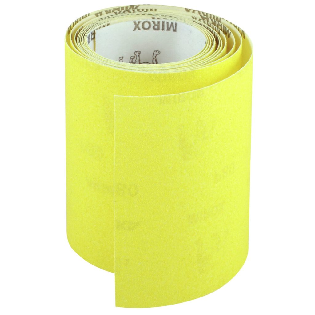 Smilšpapīra rullis 115 mm x 2,5 m p240 dzeltens