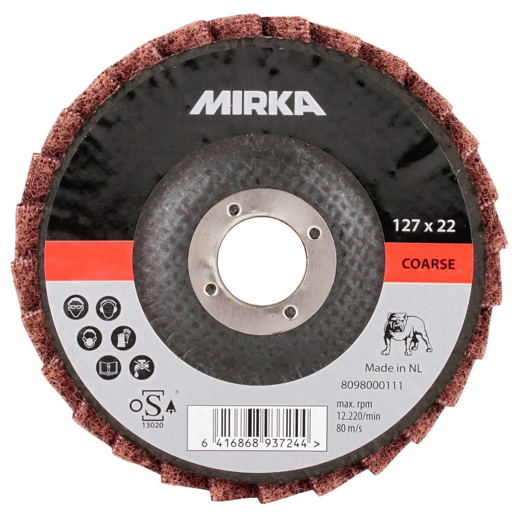 Pulēšanas atloka disks 125 mm rupjš
