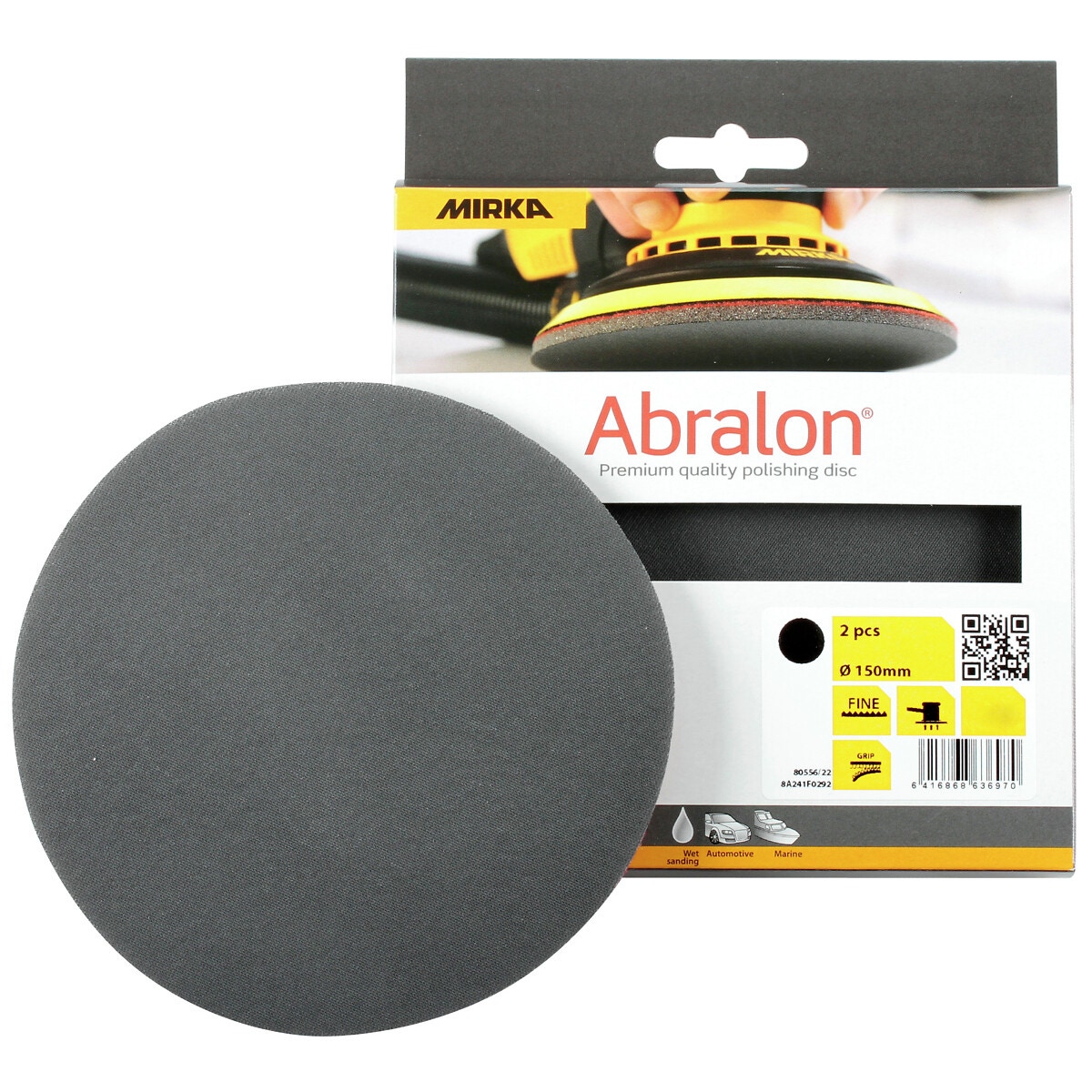 Slīpēšanas disks 150mm p4000 abralons 2gab.