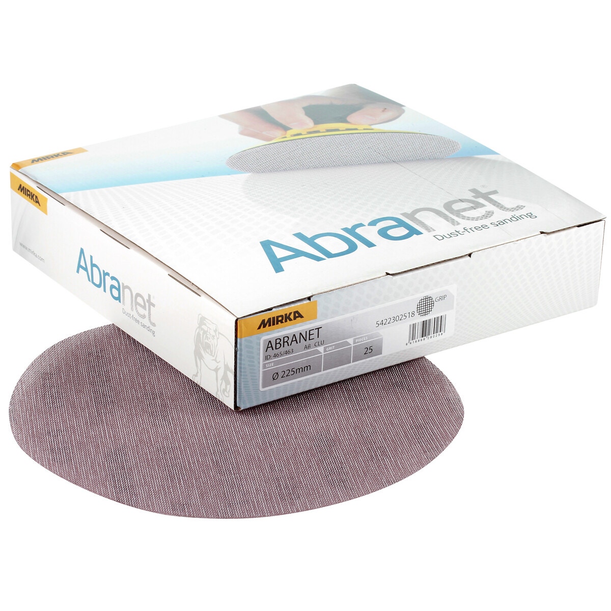 Slīpēšanas disks 225mm p180 abranet 25 gab.