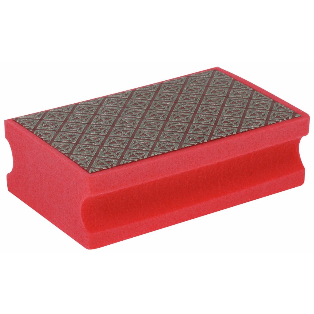 Slīpēšanas sūklis dimanta 85x50mm g180 sarkans