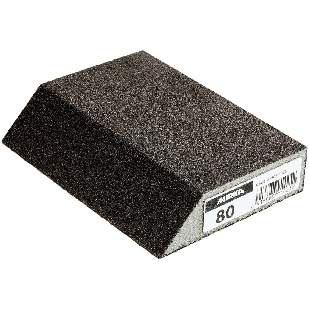 Slīpēšanas sūklis 125x85x25mm slīps vidējais p80