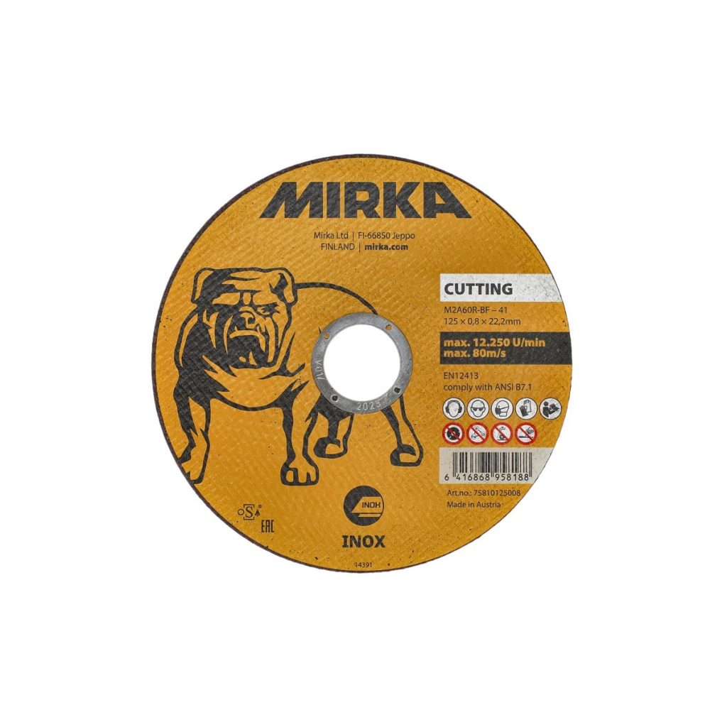 Griešanas ripa 125×0,8×22,2 mm inox